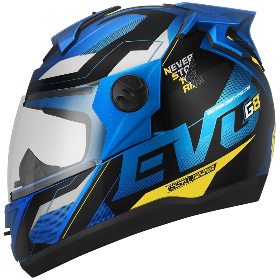 Capacete Universal Pro Tork Masculino Evolution G8 Evo Fechado Lançamento Promoção