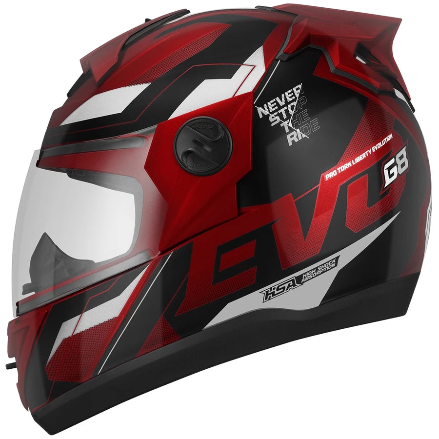 Capacete Universal Pro Tork Masculino Evolution G8 Evo Fechado Lançamento Promoção