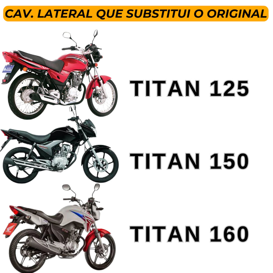 Cavalete Descanso Lateral Regulagem Cg Titan 125 / 150 / 160 Pezinho + MOLA