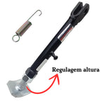 Cavalete Descanso Lateral Regulagem Cg Titan 125 / 150 / 160 Pezinho + MOLA